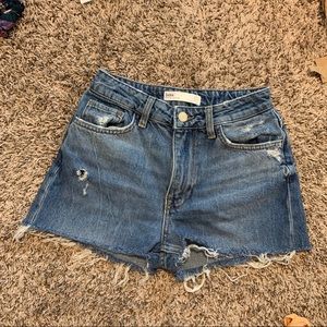 Zara high rise shorts